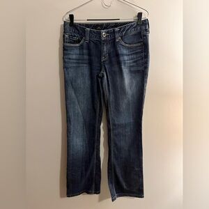 Express Stella Boot cut dark wash low rise y2k jeans size 6